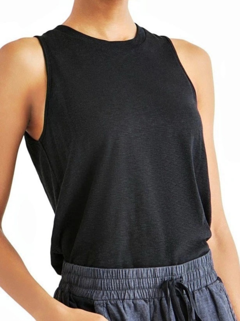 Splendid “Acadia Slub” All Cotton Tank Top in Black Size Small NWT